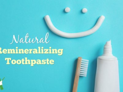 natural remineralizing toothpaste in a tube