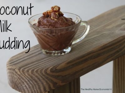 Homemade Coconut Milk Pudding (vanilla or chocolate)