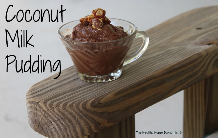 coconut milk pudding in a cup