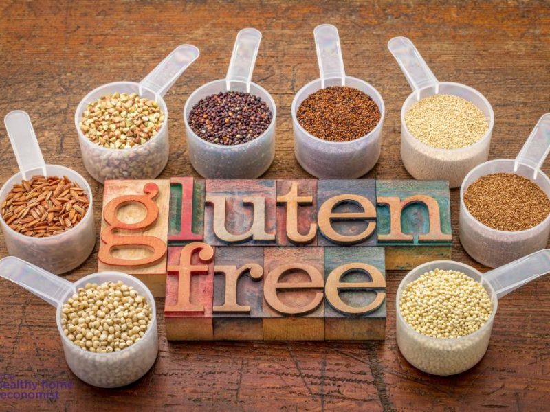 types of gluten free flour in scoops