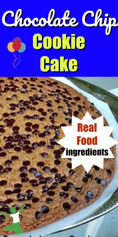 Healthy Chocolate Chip Cookie Cake