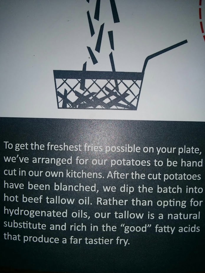 burger monger blanches fries to minimize acrylamides!