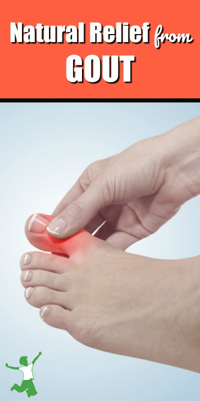 painful gout flare-up in a woman's toe