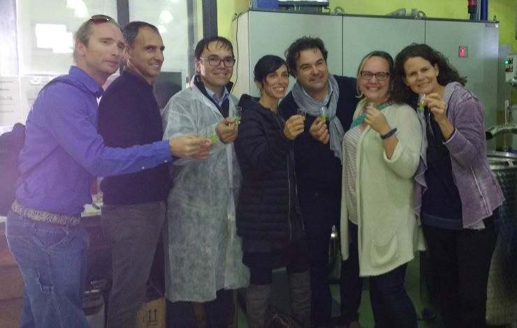 First olive oil group toast