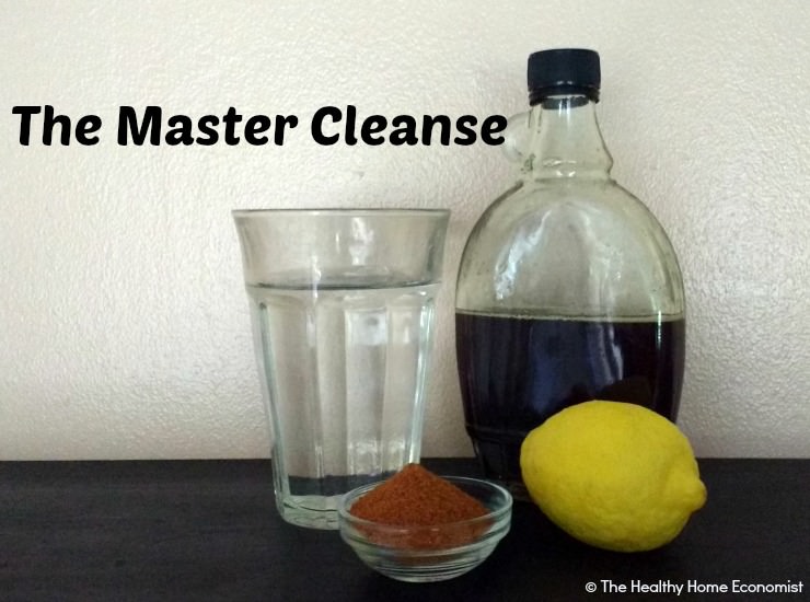 master cleanse ingredients on a wooden counter