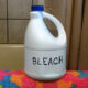 bottle of chlorine for bleach baths