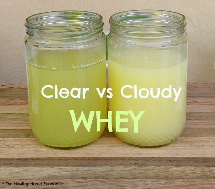 jars of beneficial liquid whey