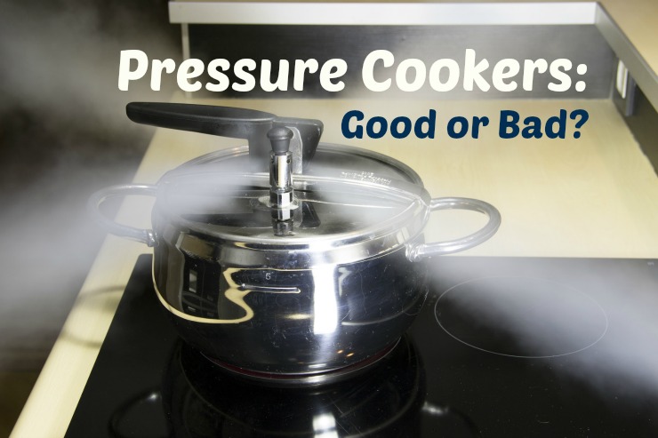 pressure cooker on the stove