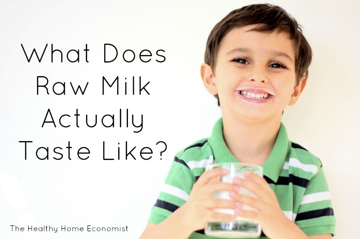 raw milk taste