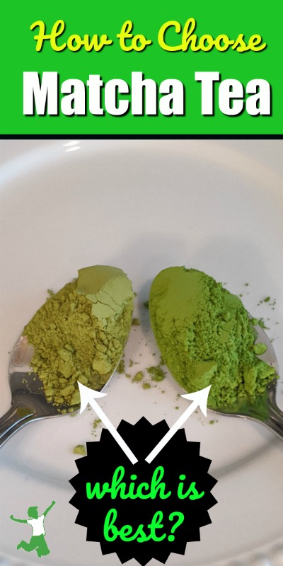 different types of matcha on a white plate