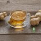 cup of ginger tea to improve nutrient absorption