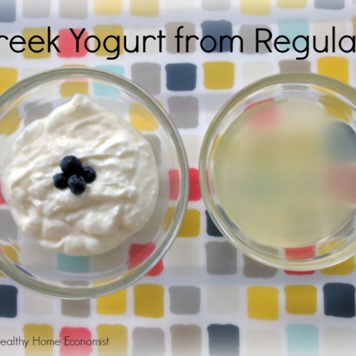 How to Make Greek Yogurt from Regular Yogurt (super easy and fast)