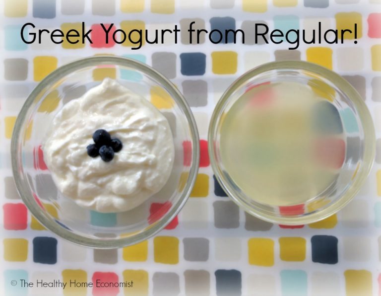 How to Make Greek Yogurt from Regular Yogurt (super easy and fast)