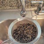 rinsing wild rice