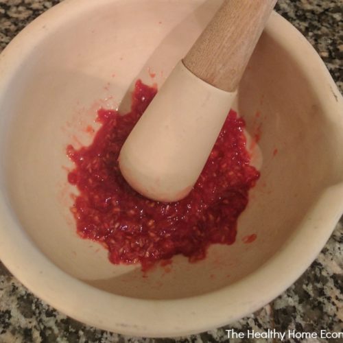 Mashed Raspberries No Sugar Raspberry Vinaigrette Recipe | Healthy Home Economist