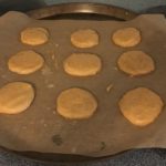 sugar cookies on baking sheet