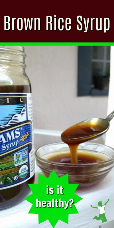 jar of brown rice syrup on a table