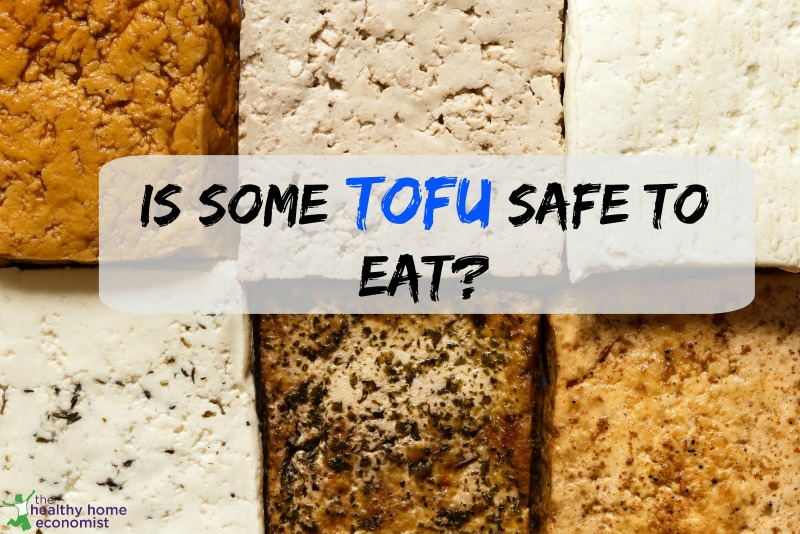 various types of tofu available to eat on a cutting board