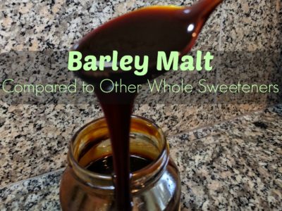 Malted Barley Compared to Other Traditional Sweeteners