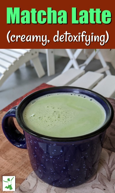green tea powder latte