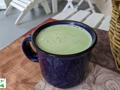 creamy matcha latte