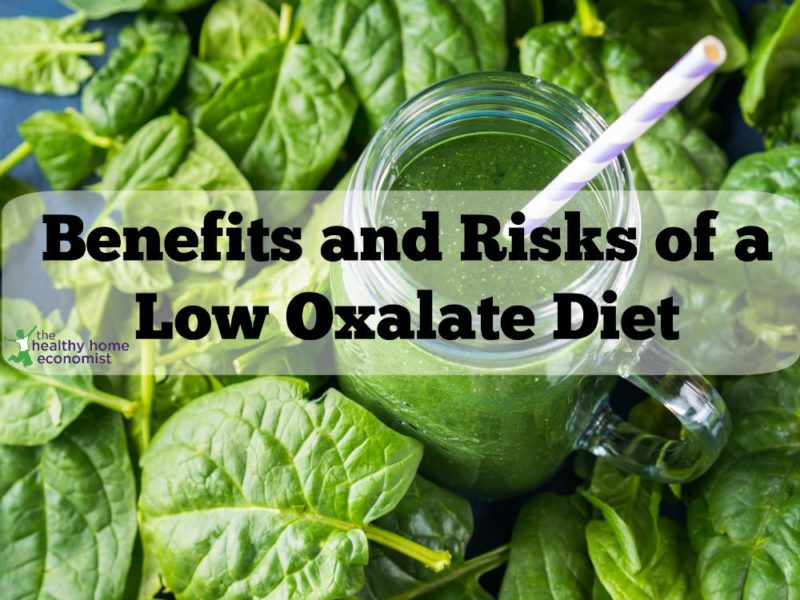 high oxalate spinach and a green smoothie on a table