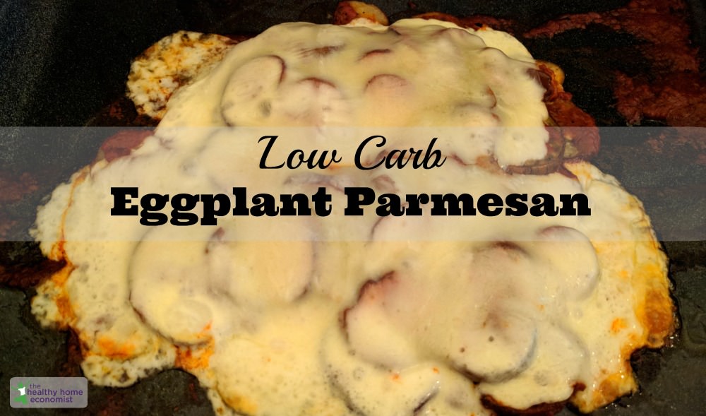low carb keto eggplant parmesan