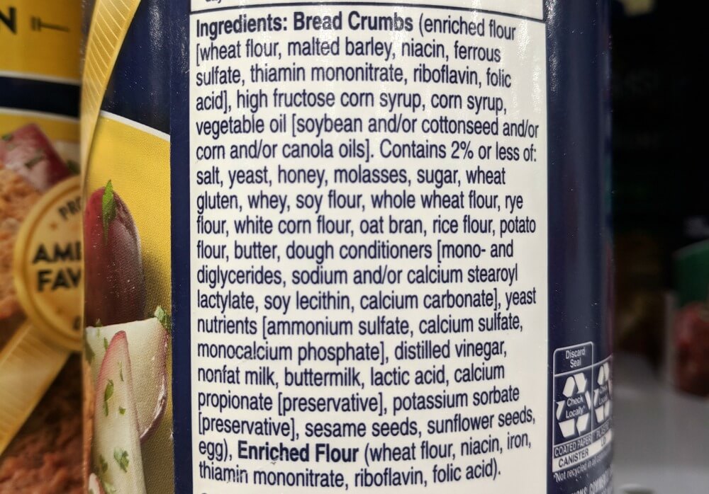 supermarket breadcrumbs ingredients