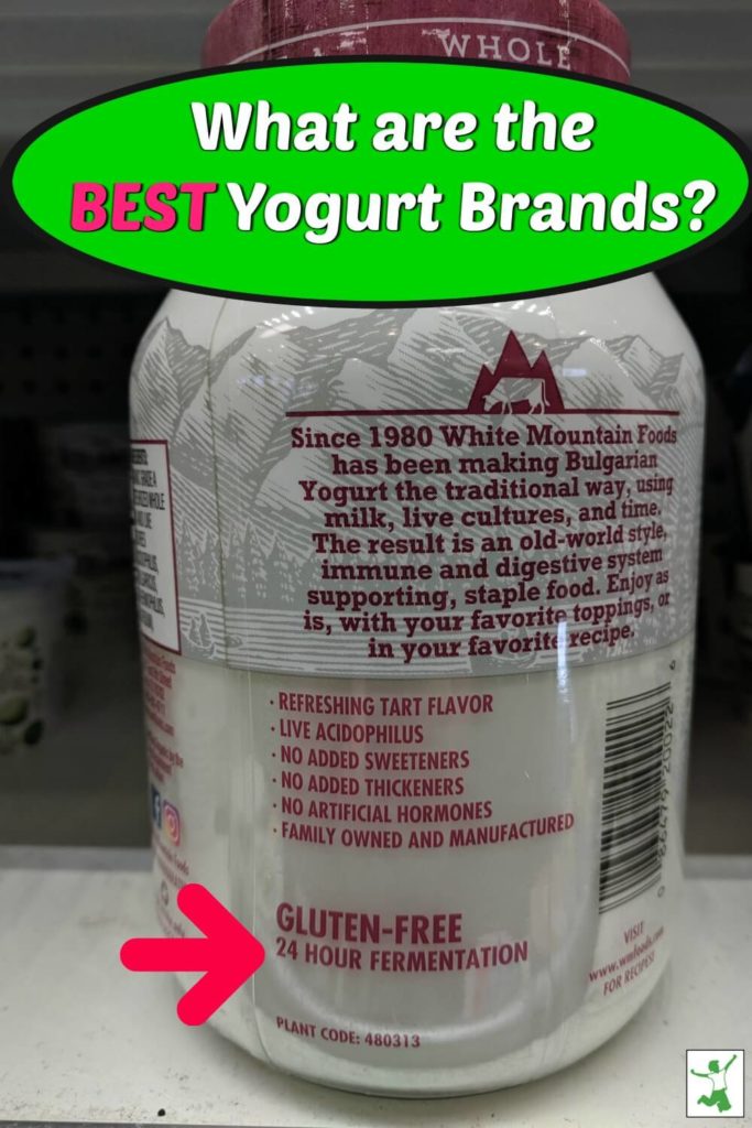 glass jar of best commercial yogurt