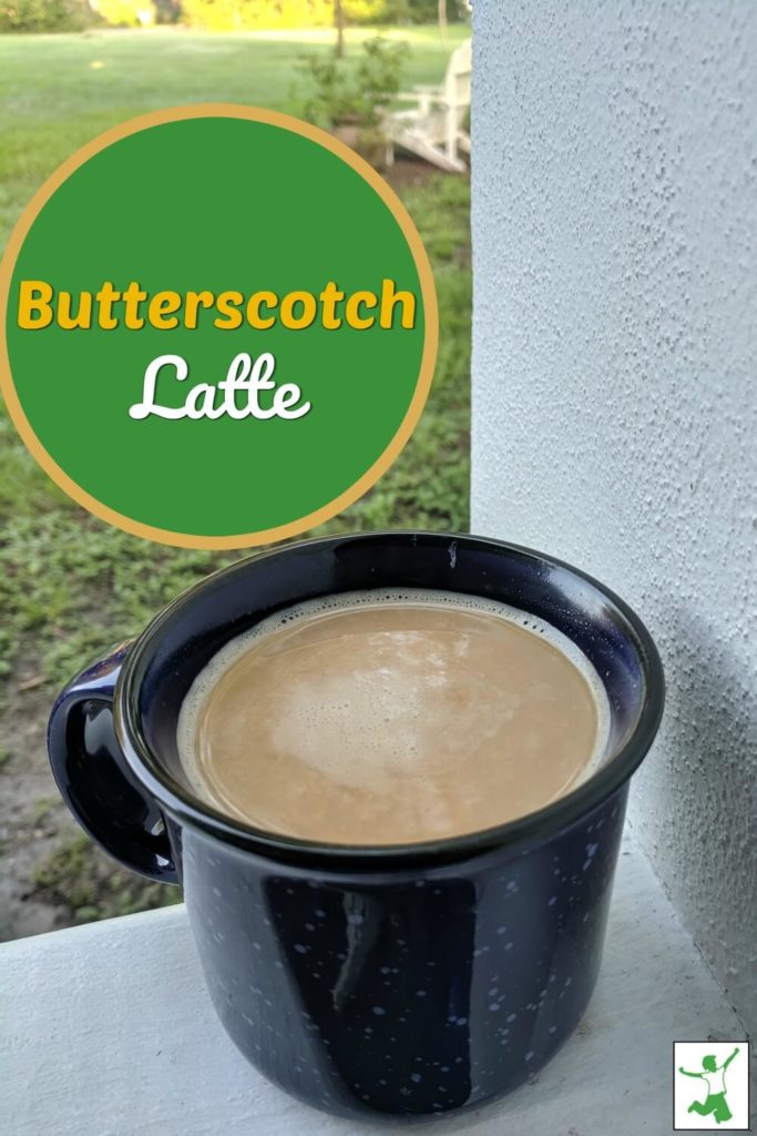 homemade butterscotch latte