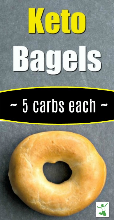 low carb bagel on the counter