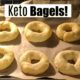 keto bagels on a cookie sheet