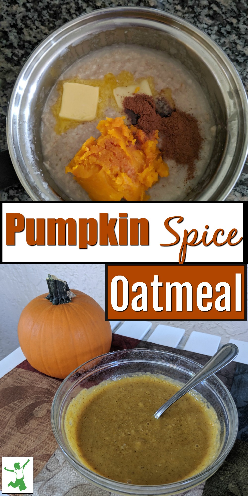 pumpkin spice porridge in a bowl