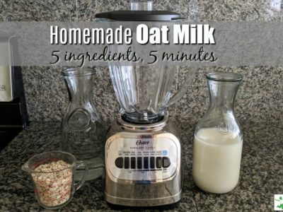homemade oat milk ingredients