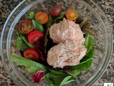 deli-style tuna salad in a bowl