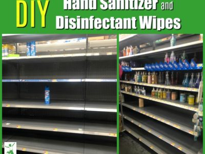 homemade disinfectant wipes and hand sanitizer