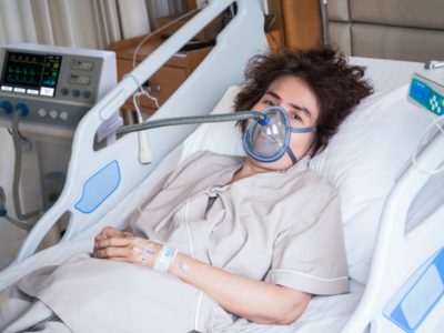 patient on ventilator