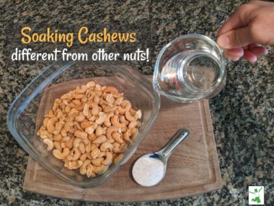 soaked cashews