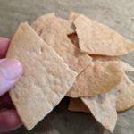 tortillas cut into bite sized chips