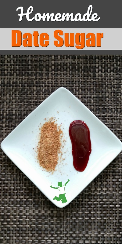 date sugar and syrup on a white plate