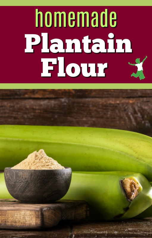 plantains and flour on a table