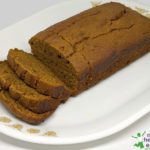 sprouted pumpkin bread sweetened with fruit and no sugar on a platter