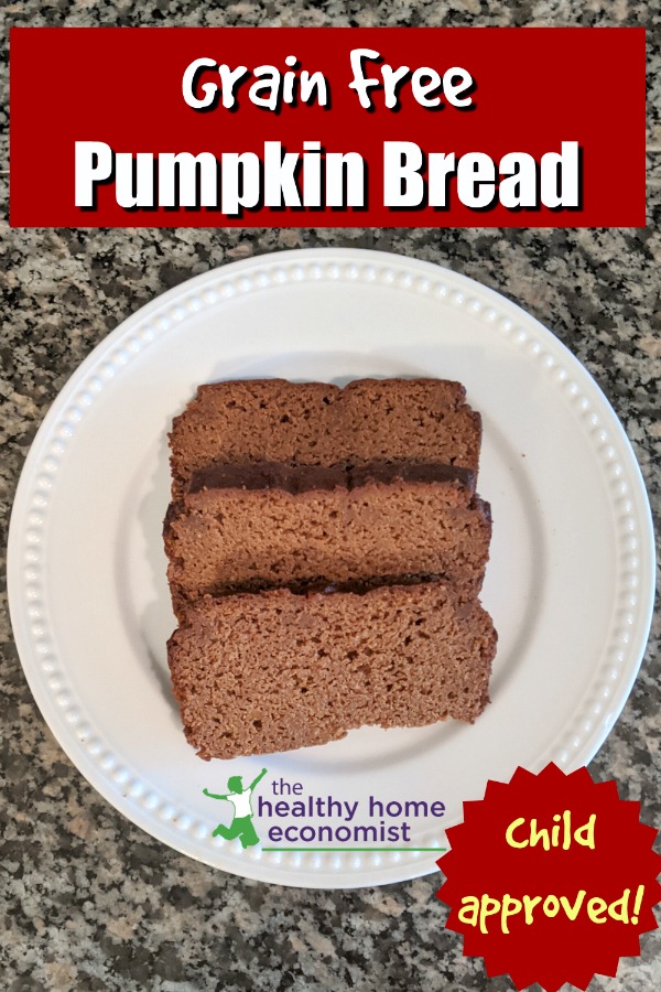 pumpkin loaf slices on a plate