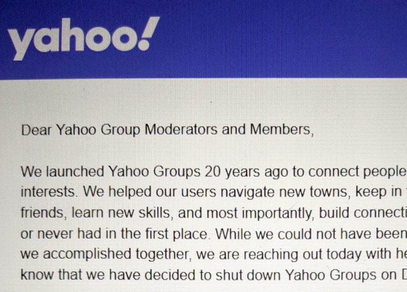 The Real Reason Yahoo Groups is Shutting Down Forever