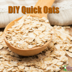 homemade instant oats on a spoon