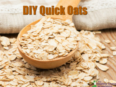 homemade instant oats on a spoon