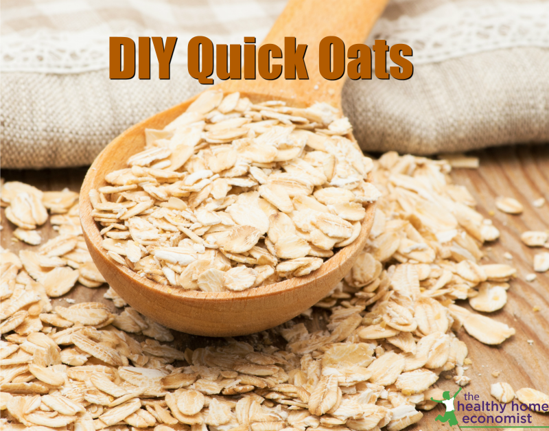 homemade instant oats on a spoon