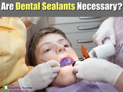 boy having dental sealants applied to teeth