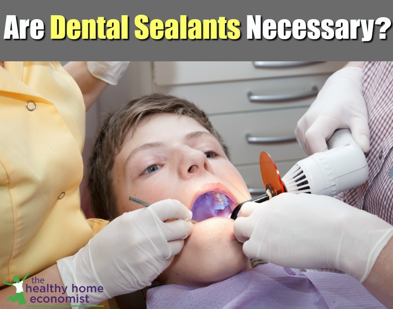 boy having dental sealants applied to teeth