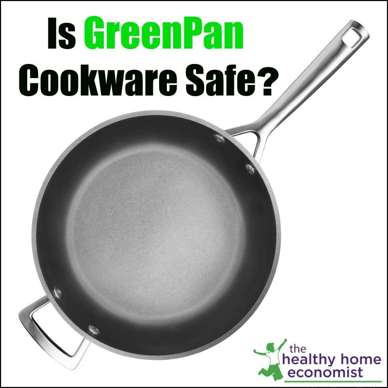 greenpan nonstick frying pan on white background